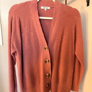 Madewell Women's Rose Button-Up Cardigan